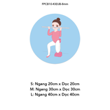  Tranh Fomex EPeBen dán tường nổi 3d Hình Cô Gái Tập Yoga decor trang trí Phòng Thể Dục,Phòng Yoga,Phòng Gym 