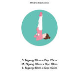  Tranh Fomex EPeBen dán tường nổi 3d Hình Cô Gái Tập Yoga decor trang trí Phòng Thể Dục,Phòng Yoga,Phòng Gym 