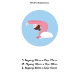  Tranh Fomex EPeBen dán tường nổi 3d Hình Cô Gái Tập Yoga decor trang trí Phòng Thể Dục,Phòng Yoga,Phòng Gym 