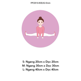  Tranh Fomex EPeBen dán tường nổi 3d Hình Cô Gái Tập Yoga decor trang trí Phòng Thể Dục,Phòng Yoga,Phòng Gym 