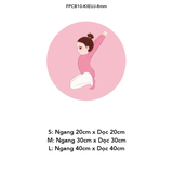  Tranh Fomex EPeBen dán tường nổi 3d Hình Cô Gái Tập Yoga decor trang trí Phòng Thể Dục,Phòng Yoga,Phòng Gym 