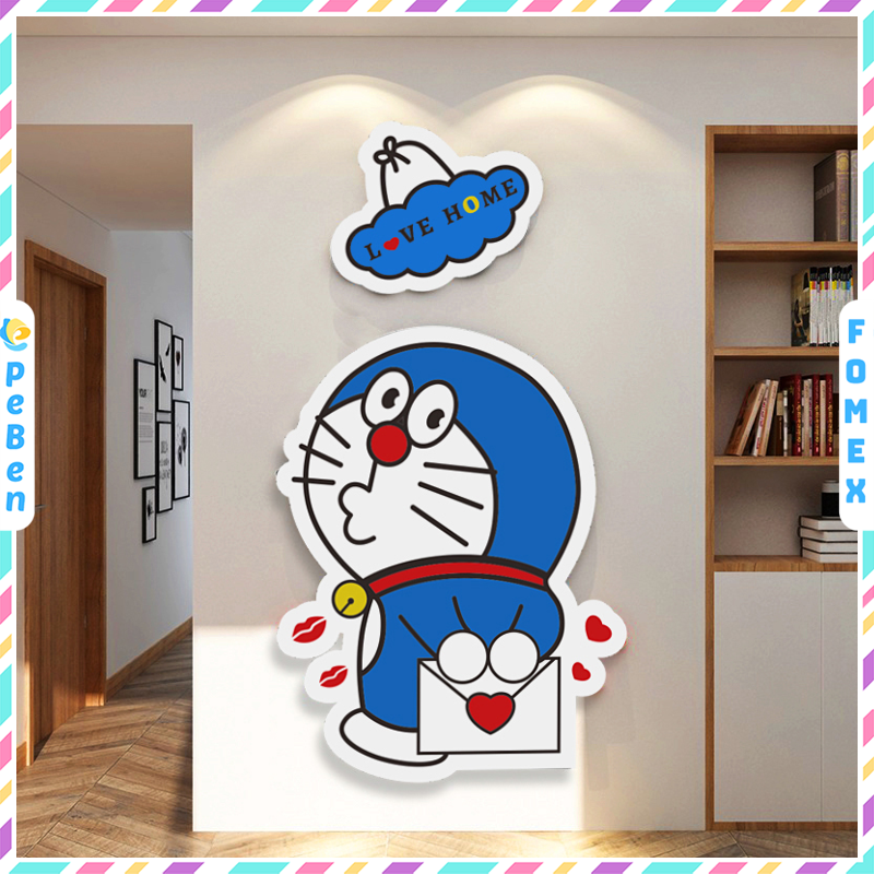  Tranh Fomex EPeBen dán tường nổi 3d Doraemon Hello Trang Trí Phòng Trẻ Cho Bé, Mầm non, Mẫu Giáo 