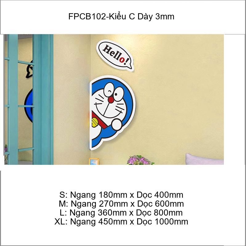  Tranh Fomex EPeBen dán tường nổi 3d Doraemon Hello Trang Trí Phòng Trẻ Cho Bé, Mầm non, Mẫu Giáo 