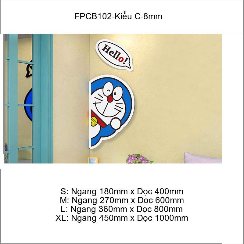 Tranh Fomex EPeBen dán tường nổi 3d Doraemon Hello Trang Trí Phòng Trẻ Cho Bé, Mầm non, Mẫu Giáo 