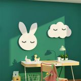  Tranh Fomex EPeBen dán tường nổi 3d  Thỏ Và Mây Trang Trí Phòng Trẻ Cho Bé, Mầm non, Mẫu Giáo 