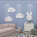  Tranh Fomex EPeBen dán tường nổi 3d  Thỏ Và Mây Trang Trí Phòng Trẻ Cho Bé, Mầm non, Mẫu Giáo 