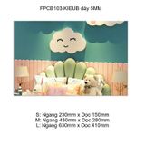  Tranh Fomex EPeBen dán tường nổi 3d  Thỏ Và Mây Trang Trí Phòng Trẻ Cho Bé, Mầm non, Mẫu Giáo 