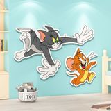  Tranh Fomex EPeBen dán tường nổi 3d Tom và Jerry Trang Trí Phòng Trẻ Cho Bé, Mầm non, Mẫu Giáo 