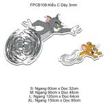  Tranh Fomex EPeBen dán tường nổi 3d Tom và Jerry Trang Trí Phòng Trẻ Cho Bé, Mầm non, Mẫu Giáo 