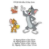  Tranh Fomex EPeBen dán tường nổi 3d Tom và Jerry Trang Trí Phòng Trẻ Cho Bé, Mầm non, Mẫu Giáo 