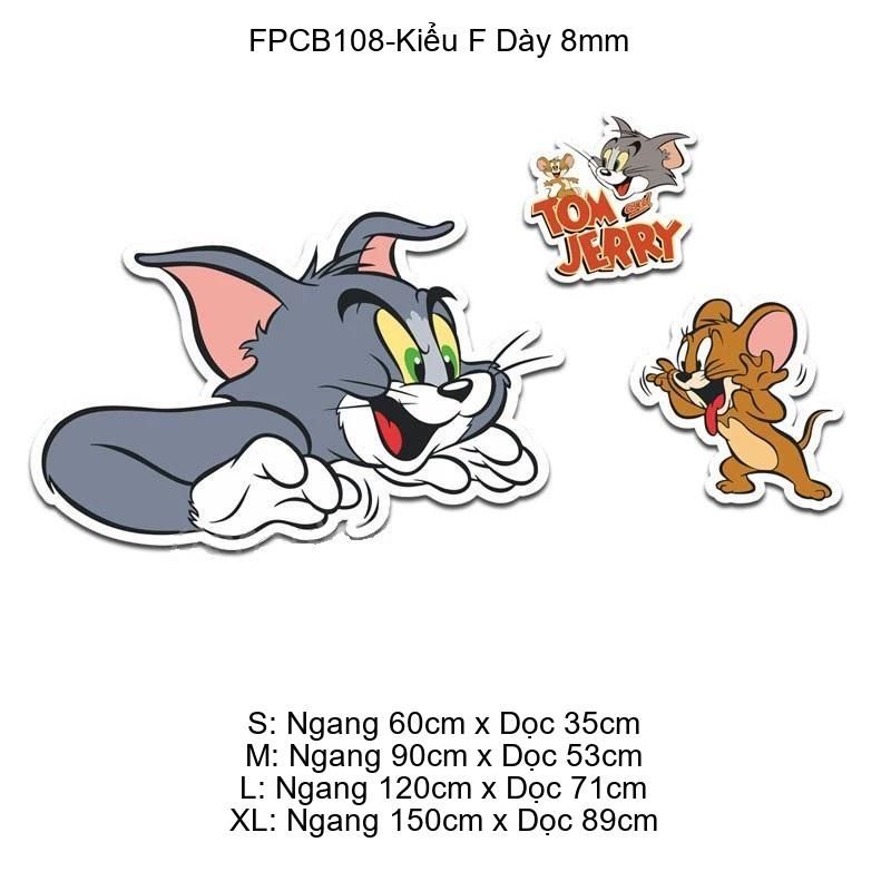  Tranh Fomex EPeBen dán tường nổi 3d Tom và Jerry Trang Trí Phòng Trẻ Cho Bé, Mầm non, Mẫu Giáo 