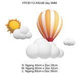  Tranh Fomex EPeBen dán tường nổi 3d  Khinh Khí Cầu Trang Trí Phòng Trẻ Cho Bé, Mầm non, Mẫu Giáo 