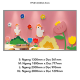  Tranh Fomex EPeBen dán tường nổi 3d Hình Mùa hè rực rỡ decor trang trí Phòng khách, Phòng cho bé, Phòng ngủ, Mẫu giáo 