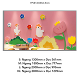  Tranh Fomex EPeBen dán tường nổi 3d Hình Mùa hè rực rỡ decor trang trí Phòng khách, Phòng cho bé, Phòng ngủ, Mẫu giáo 