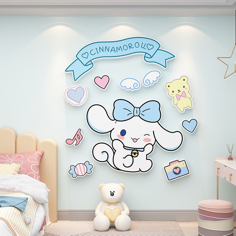  Tranh Fomex EPeBen dán tường nổi 3d Sanrio hoạt hình trang trí Phòng cho bé, Mẫu giáo 