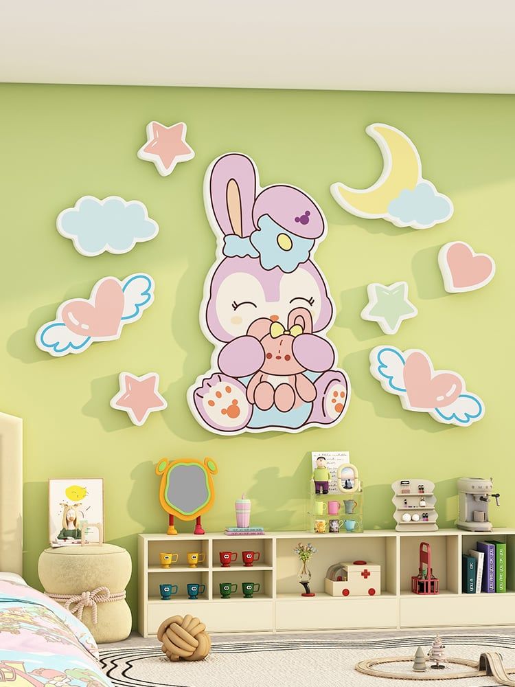  Tranh Fomex EPeBen dán tường nổi 3d  Chó quế Star Delu trang trí Phòng cho bé,Phòng Ngủ,Mẫu giáo 
