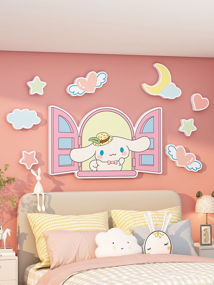  Tranh Fomex EPeBen dán tường nổi 3d  Chó quế Star Delu trang trí Phòng cho bé,Phòng Ngủ,Mẫu giáo 