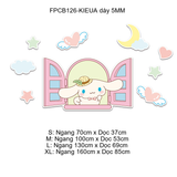  Tranh Fomex EPeBen dán tường nổi 3d  Chó quế Star Delu trang trí Phòng cho bé,Phòng Ngủ,Mẫu giáo 