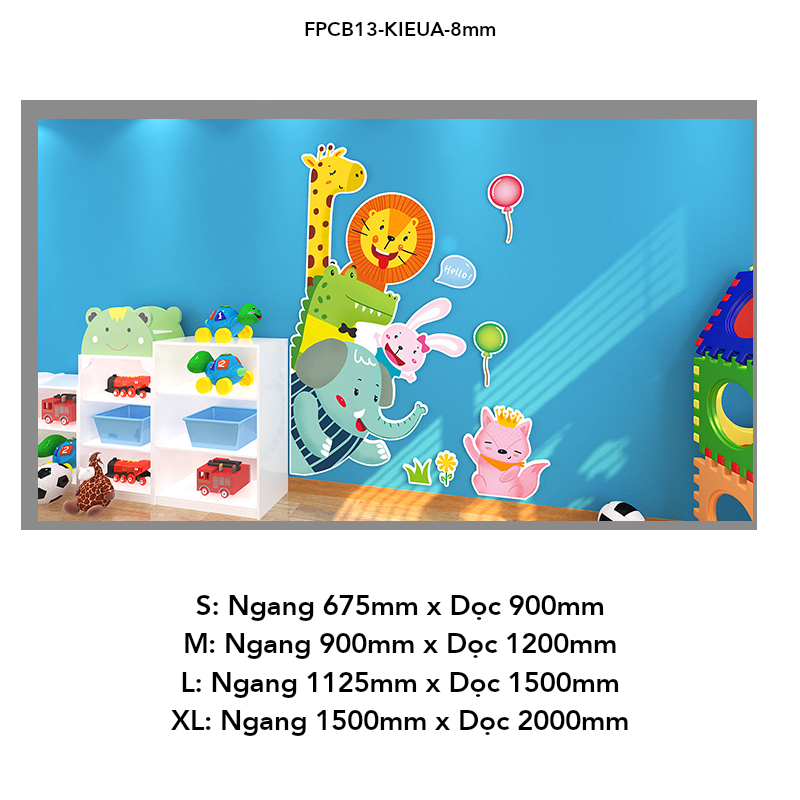  Tranh Fomex EPeBen dán tường nổi 3d Hình Nhân Vật Hoạt Hình decor trang trí Phòng khách, Phòng ngủ cho bé, Mẫu giáo 