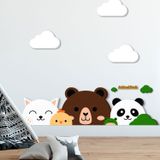  Tranh Fomex EPeBen dán tường nổi 3d Gấu Vui Vẻ trang trí Phòng cho bé, Phòng ngủ, Mẫu giáo 