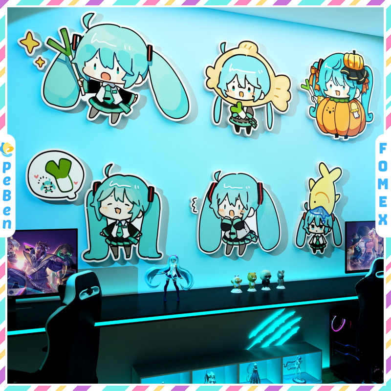  Tranh Fomex EPeBen dán tường nổi 3d Hatsune Miku  trang trí Phòng cho bé, Phòng ngủ, Mẫu giáo 