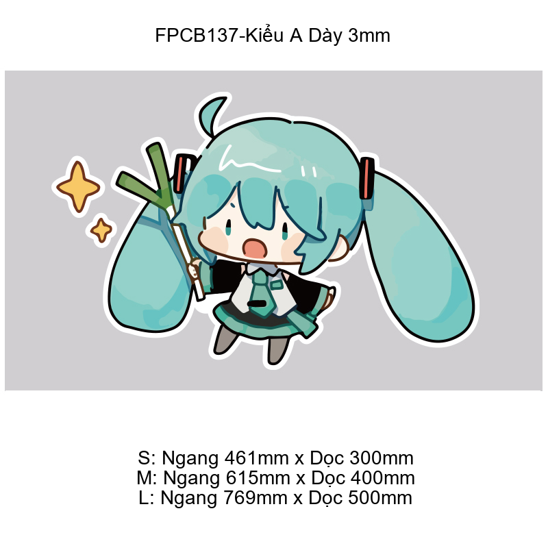  Tranh Fomex EPeBen dán tường nổi 3d Hatsune Miku  trang trí Phòng cho bé, Phòng ngủ, Mẫu giáo 