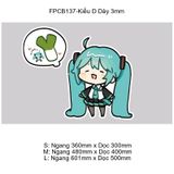  Tranh Fomex EPeBen dán tường nổi 3d Hatsune Miku  trang trí Phòng cho bé, Phòng ngủ, Mẫu giáo 