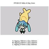  Tranh Fomex EPeBen dán tường nổi 3d Hatsune Miku  trang trí Phòng cho bé, Phòng ngủ, Mẫu giáo 