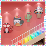  Tranh  Fomex  EPeBen dán tường nổi 3d Cáo Cổ Diển trang trí Phòng cho bé, Phòng ngủ, Mẫu giáo 