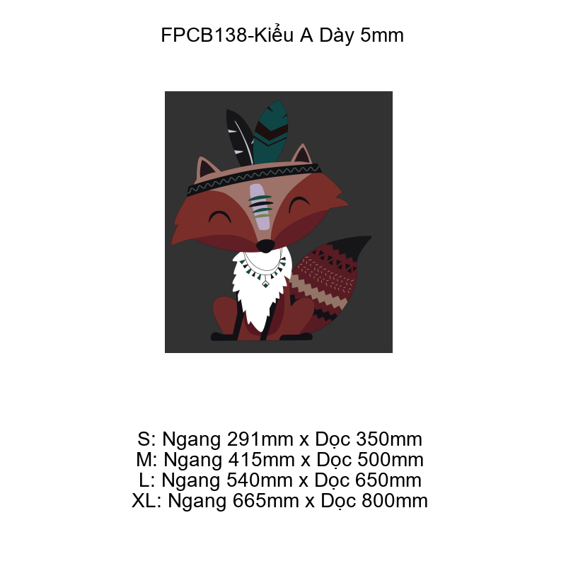  Tranh  Fomex  EPeBen dán tường nổi 3d Cáo Cổ Diển trang trí Phòng cho bé, Phòng ngủ, Mẫu giáo 