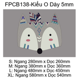  Tranh  Fomex  EPeBen dán tường nổi 3d Cáo Cổ Diển trang trí Phòng cho bé, Phòng ngủ, Mẫu giáo 