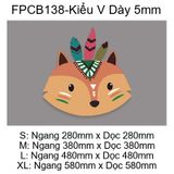  Tranh  Fomex  EPeBen dán tường nổi 3d Cáo Cổ Diển trang trí Phòng cho bé, Phòng ngủ, Mẫu giáo 