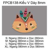  Tranh  Fomex  EPeBen dán tường nổi 3d Cáo Cổ Diển trang trí Phòng cho bé, Phòng ngủ, Mẫu giáo 