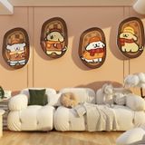  Tranh Fomex EPeBen dán tường nổi 3d Những Chú Chó trang trí Phòng cho bé, Phòng ngủ, Mẫu giáo 
