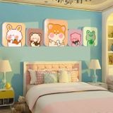  Tranh Fomex EPeBen dán tường nổi 3d Thỏ và những người bạn trang trí Phòng cho bé, Phòng ngủ, Mẫu giáo 