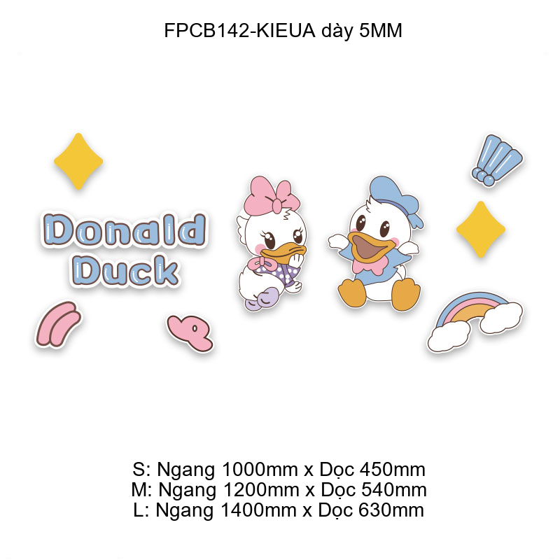  Tranh Fomex EPeBen dán tường nổi 3d Vịt Donal trang trí Phòng cho bé, Phòng ngủ, Mẫu giáo 