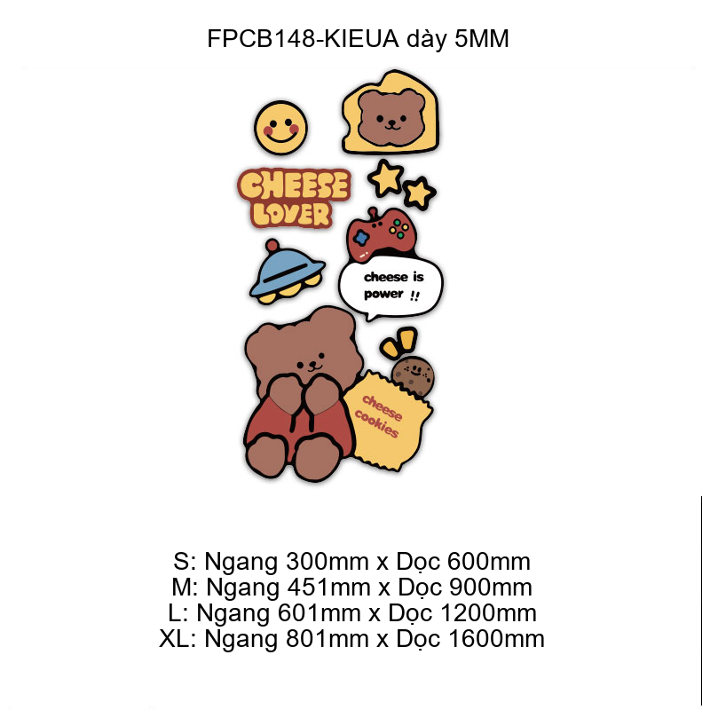  Tranh Fomex EPeBen dán tường nổi 3d Cừu và Gấu trang trí Phòng cho bé, Phòng ngủ, Mẫu giáo 
