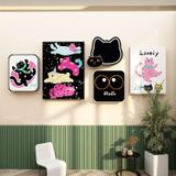  Tranh Fomex EPeBen dán tường nổi 3d  Black Cat  trang trí Phòng cho bé, Phòng ngủ, Mẫu giáo 