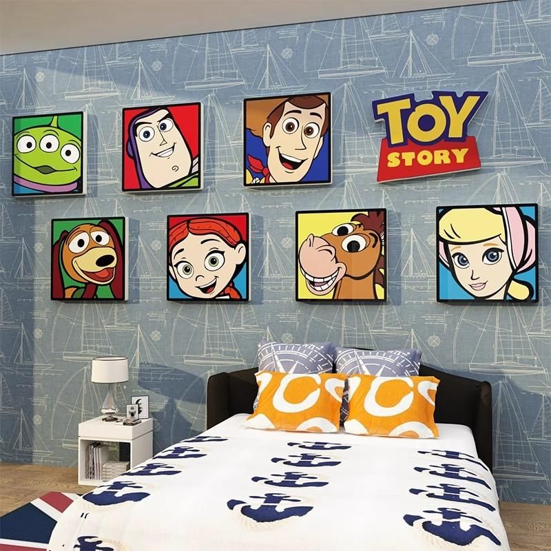  Tranh Fomex EPeBen dán tường nổi 3d Thế Giới Hoạt Hình trang trí Phòng cho bé, Phòng ngủ, Mẫu giáo 