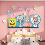  Tranh Fomex EPeBen dán tường nổi 3d Hình SpongeBob SquarePants Decor Trang Trí Phòng Trẻ Cho Bé, Mầm non, Mẫu Giáo 