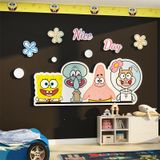  Tranh Fomex EPeBen dán tường nổi 3d Hình SpongeBob SquarePants Decor Trang Trí Phòng Trẻ Cho Bé, Mầm non, Mẫu Giáo 