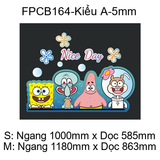  Tranh Fomex EPeBen dán tường nổi 3d Hình SpongeBob SquarePants Decor Trang Trí Phòng Trẻ Cho Bé, Mầm non, Mẫu Giáo 