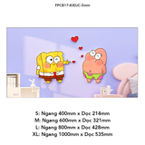  Tranh Fomex EPeBen dán tường nổi 3d Hình Bọt Biển Tinh Nghịch decor trang trí Phòng cho ngủ bé, Phòng khách, Mẫu giáo 