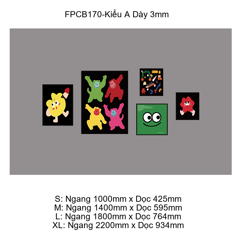  Tranh Fomex EPeBen dán tường nổi 3d dopamine trang trí Phòng cho bé, Phòng Khách, Mẫu giáo 