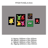  Tranh Fomex EPeBen dán tường nổi 3d dopamine trang trí Phòng cho bé, Phòng Khách, Mẫu giáo 