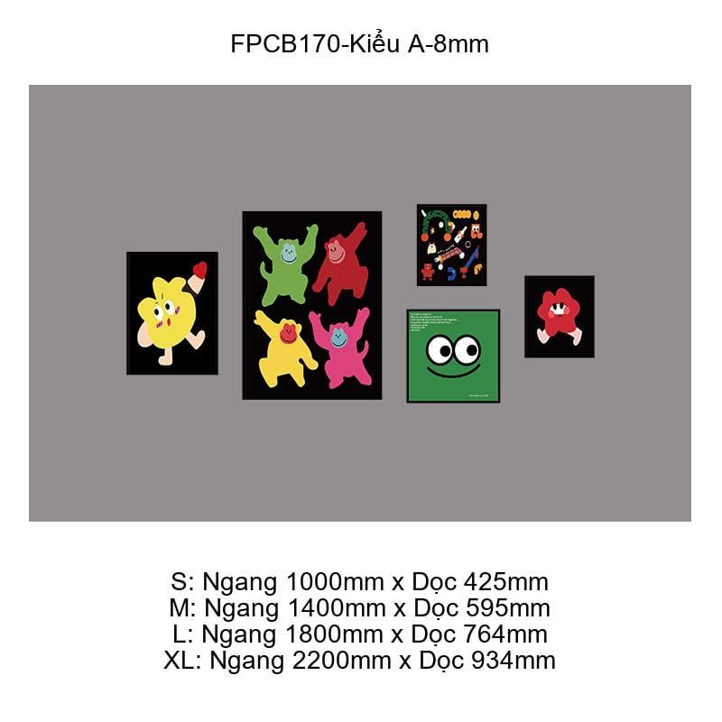  Tranh Fomex EPeBen dán tường nổi 3d dopamine trang trí Phòng cho bé, Phòng Khách, Mẫu giáo 