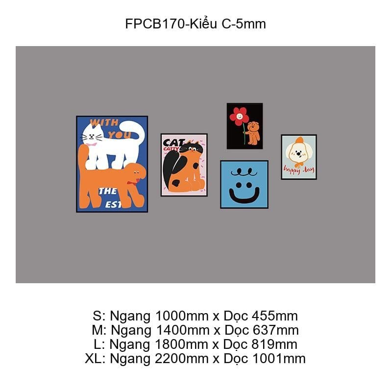  Tranh Fomex EPeBen dán tường nổi 3d dopamine trang trí Phòng cho bé, Phòng Khách, Mẫu giáo 