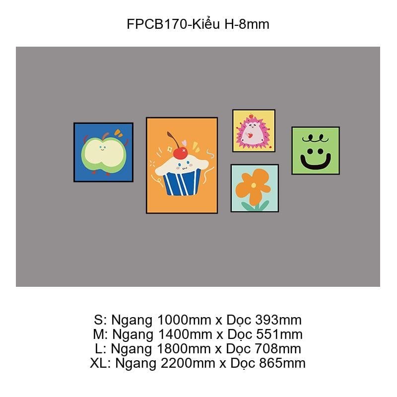  Tranh Fomex EPeBen dán tường nổi 3d dopamine trang trí Phòng cho bé, Phòng Khách, Mẫu giáo 
