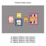  Tranh Fomex EPeBen dán tường nổi 3d dopamine trang trí Phòng cho bé, Phòng Khách, Mẫu giáo 