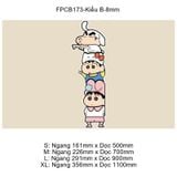  Tranh Fomex EPeBen dán tường nổi 3d Shin trang trí Phòng cho bé, Phòng ngủ, Mẫu giáo 
